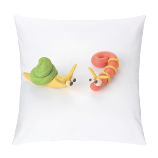 Personality  Snail And Worm Pillow Covers