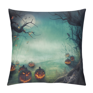 Personality  Halloween Design - Forest Pumpkins Pillow Covers
