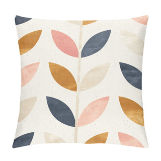 Personality  Background With Flowers And Leaves Pillow Covers