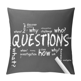 Personality  Chalkboard - Questions Pillow Covers