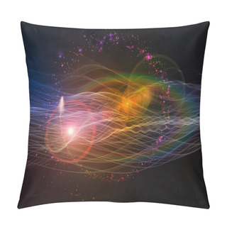 Personality  Energy Of Information Stream Pillow Covers