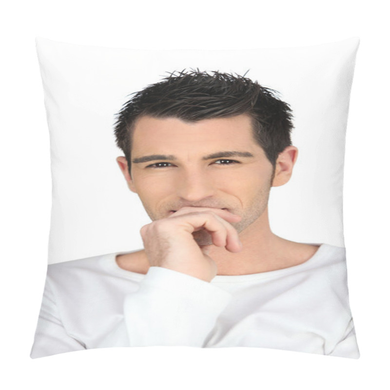 Personality  Young Man Thinking Pillow Covers
