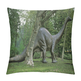 Personality  Diplodocus, Gigantic Herbivorous Sauropods From The Late Jurassic Period     Pillow Covers