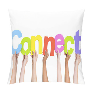 Personality  People Holding Word Connect Pillow Covers