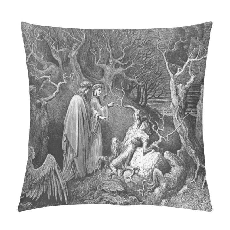 Personality  The Inferno, Canto 13 Pillow Covers