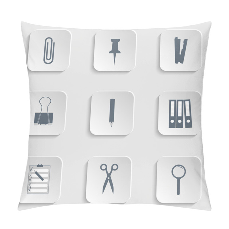 Personality  Flat Icon 4 Pillow Covers