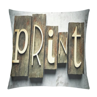 Personality  Print Concept With Vintage Letterpress Pillow Covers