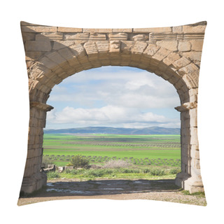 Personality  Picturesque Stone Arch In Volubilis Pillow Covers