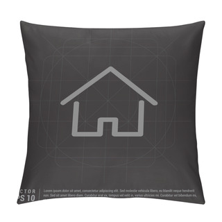 Personality  Home Or House Icon Pillow Covers