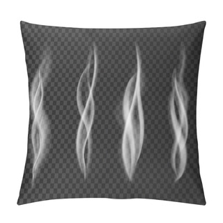 Personality   Realistic Smoke Isolated On Transparent Background. Pillow Covers