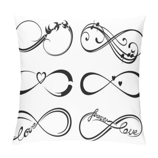 Personality  Infinity Love, Forever Symbol Pillow Covers