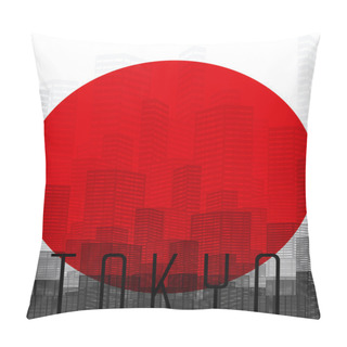 Personality  Tokyo City Silhouette Pillow Covers