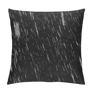 Personality  Water Drops On Black Background Pillow Covers