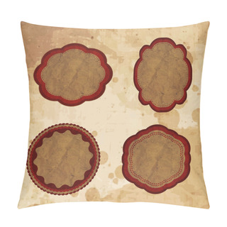 Personality  Vintage Frame Vector Illustration Pillow Covers