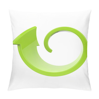 Personality  Curled Green Arrow - Side View Pillow Covers