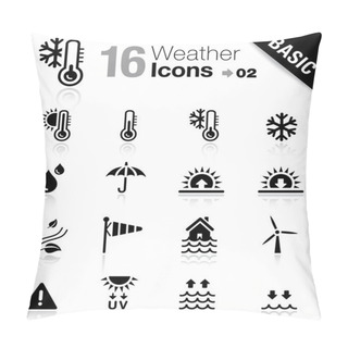 Personality  Basic - Weather Icons Pillow Covers