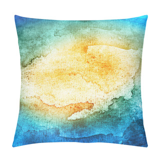 Personality  Vintage Color Watercolor Macro Texture Background. Pillow Covers