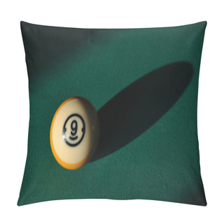 Personality   Nine Ball At Pool Table Pillow Covers