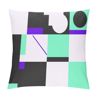 Personality  Bauhaus Composition Artwork Made With Vector Abstract Elements, Lines And Bold Geometric Shapes, Useful For Website Background, Poster Art Design, Magazine Front Page, Banners, Prints Cover. Pillow Covers