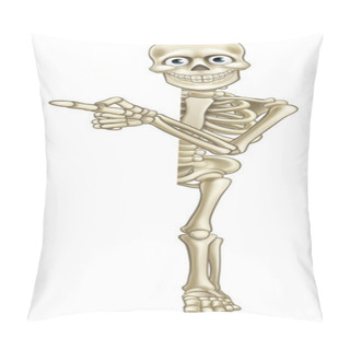 Personality  Cartoon Skeleton Pointing Pillow Covers