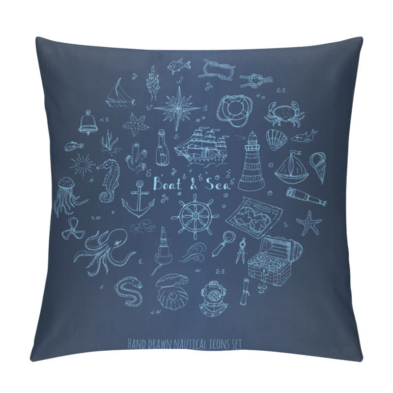 Personality  Boat and Sea pillow covers