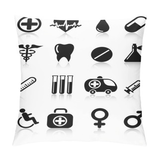 Personality  Medical Icons Pillow Covers
