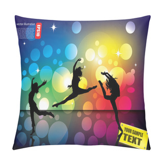Personality  Women Dance Silhouette Pillow Covers