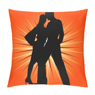 Personality  Dancing Couple Vector Pillow Covers
