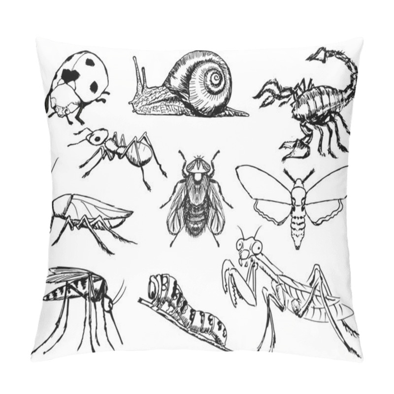 Personality  set of insects pillow covers