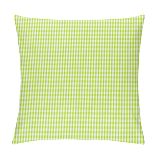 Personality  Green And White Checkered Fabric Pillow Covers