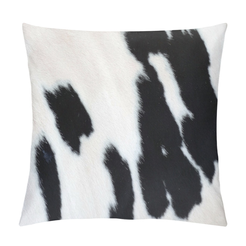 Personality  White and Black Cow skin fur pattern pillow covers