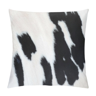 Personality  White And Black Cow Skin Fur Pattern Pillow Covers