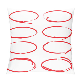 Personality  Hand Drawn Marker Elements, Simply Vector Illustration Pillow Covers
