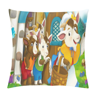 Personality  Cartoon Fairy Tale Scene Pillow Covers