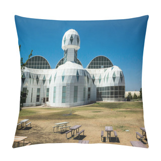 Personality  Modern Architecture At Biosphere 2 Pillow Covers
