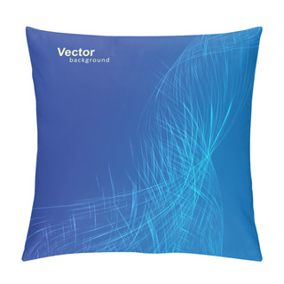 Personality  Abstract Blue Bright Whirlpool Pillow Covers