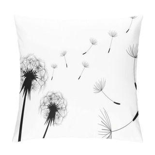 Personality  Blow Dandelions. Vector Pillow Covers