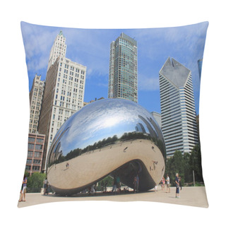 Personality  Chicago Bean Cloud Gate Pillow Covers