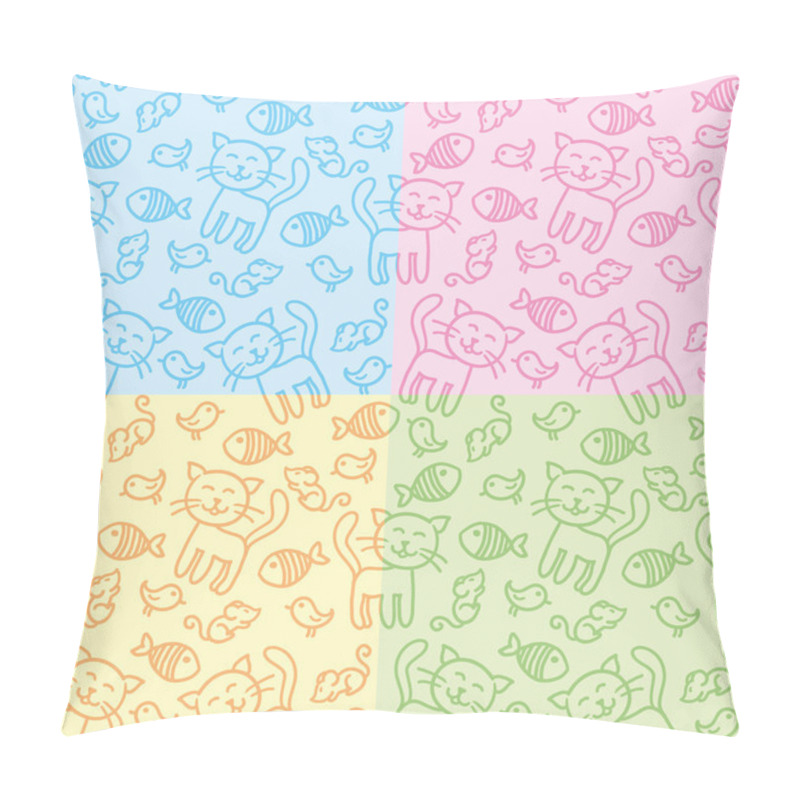 Personality  Cat patterns pillow covers