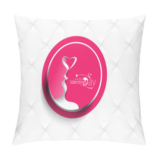 Personality  Valentines Day Text Design Element Pillow Covers
