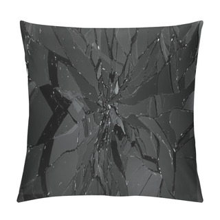 Personality  Pieces Of Broken And Cracked Glass Pillow Covers