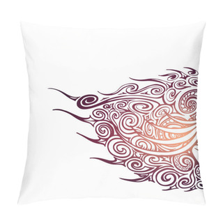 Personality  Vector Background With Abstract Face. Pillow Covers