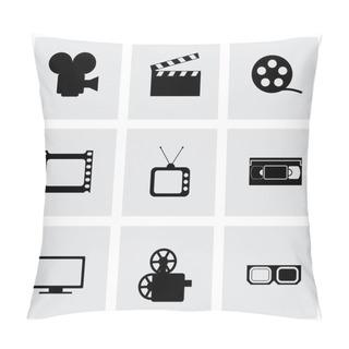 Personality  Vector Movie Icon Set Pillow Covers