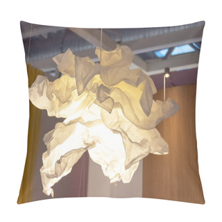 Personality  A Chandelier For A Room Made Of Crumpled Sheets Of Paper Pillow Covers