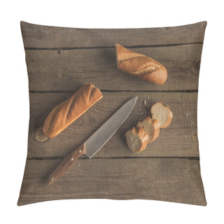 Personality  Baguette And Knife  Pillow Covers