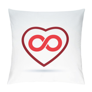 Personality  Infinity Icon, Eternal Life Idea. Pillow Covers