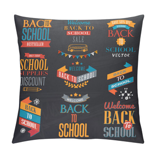Personality  Back To School Calligraphic Designs Pillow Covers