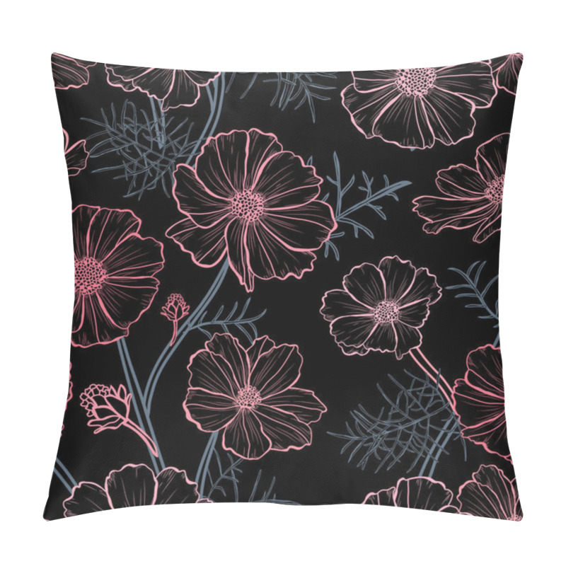 Personality  floral seamless pattern pillow covers