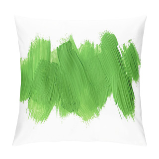 Personality  Green Acrylic Brush Strokes Pillow Covers