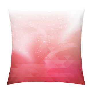 Personality  Red Vertical Christmas Background Northern Lights  Double Exposure For Design Pillow Covers
